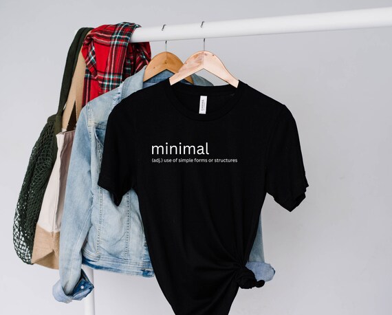 Minimalist Tshirt Minimal Definition Top Minimal Gift for Her
