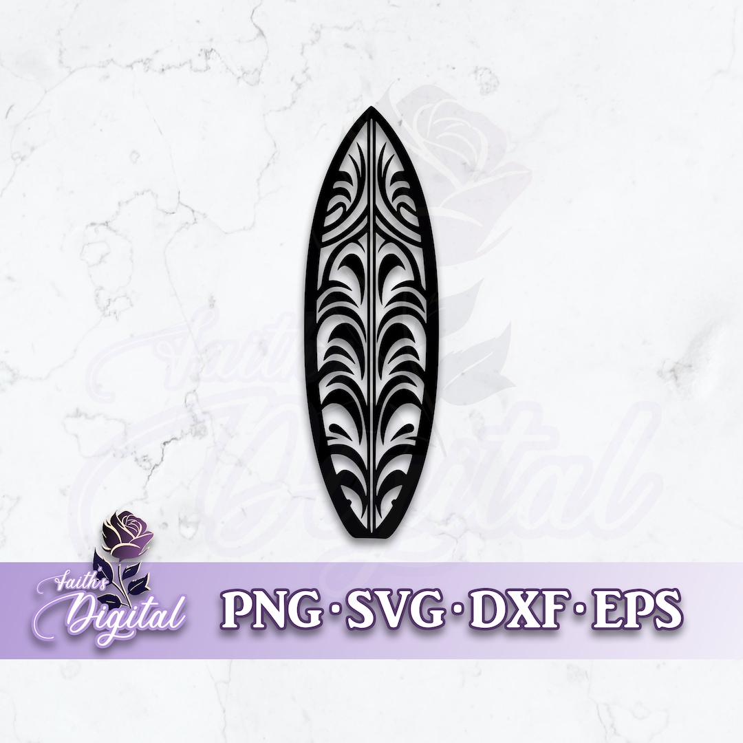 Surfboard Instant Digital Download Svg, Png, Dxf, & Eps Files Etsy