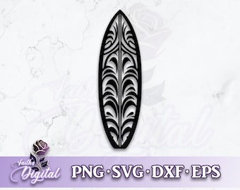 Surfboard  - Instant Download! Craft with Ease: Svg, Png, Dxf, & Eps Files Included