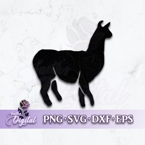 Llama  - Instant Download! Craft with Ease: Svg, Png, Dxf, & Eps Files Included