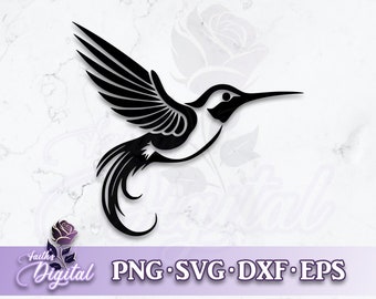 Hummingbird  - Instant Download! Craft with Ease: Svg, Png, Dxf, & Eps Files Included