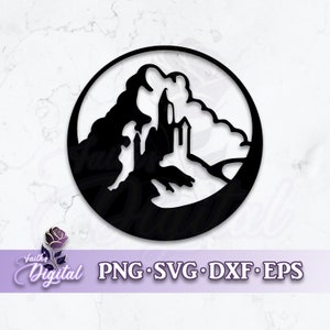 Castle  - Instant Download! Craft with Ease: Svg, Png, Dxf, & Eps Files Included