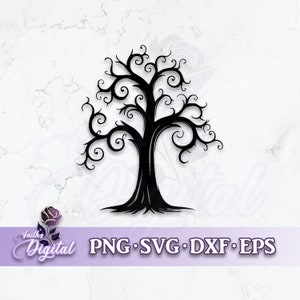 Tree  - Instant Download! Craft with Ease: Svg, Png, Dxf, & Eps Files Included