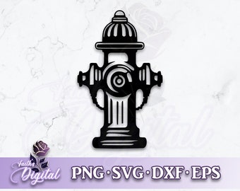 Fire Hydrant  - Instant Download! Craft with Ease: Svg, Png, Dxf, & Eps Files Included