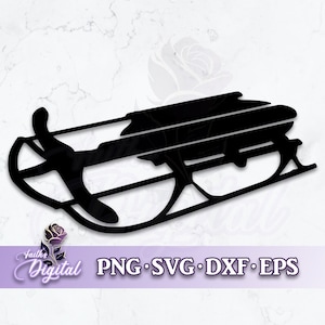 Sled  - Instant Download! Craft with Ease: Svg, Png, Dxf, & Eps Files Included