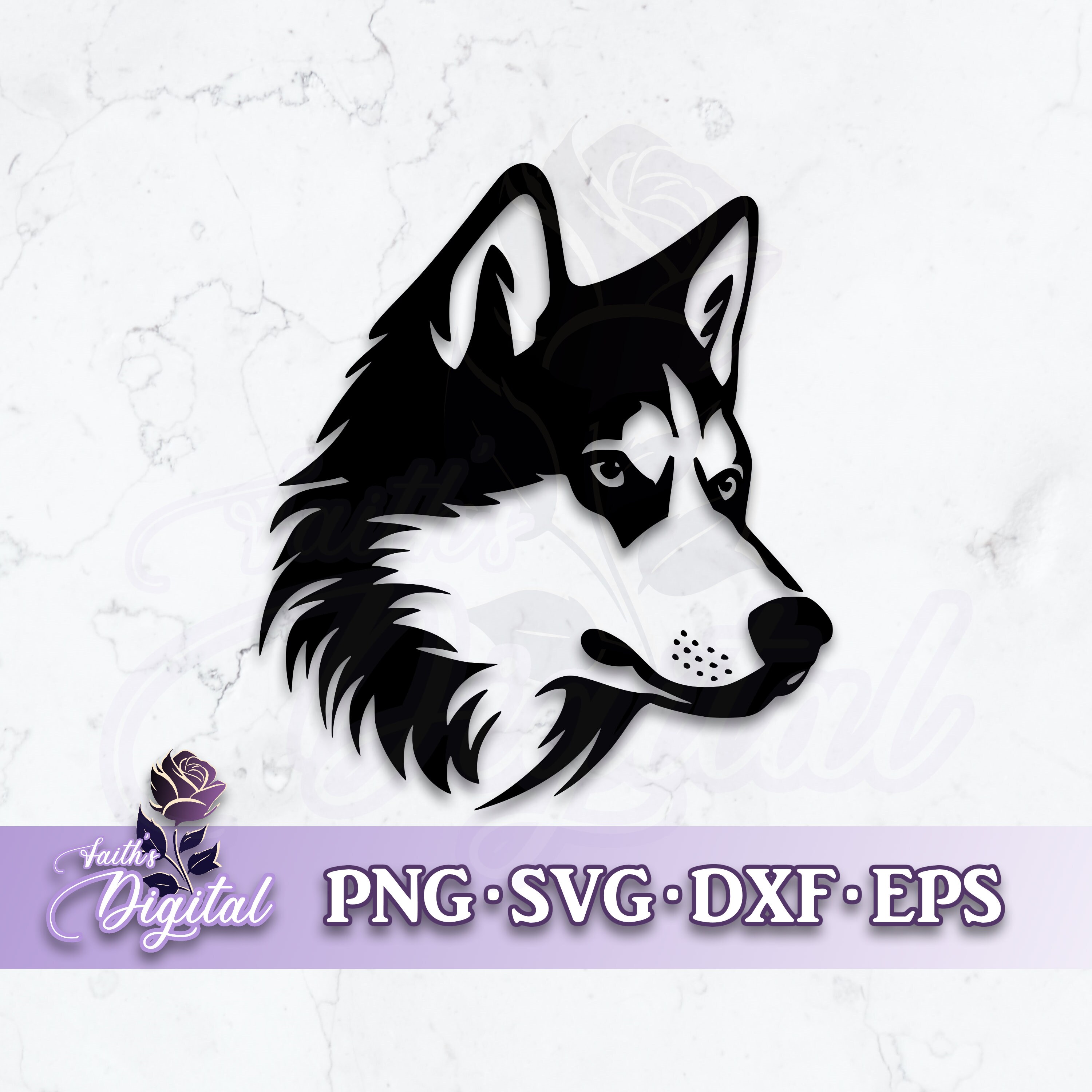 Curated visual reference: Visual Reference: Siberian Husky Instant Download Craft With Ease Svg Png Dxf