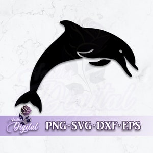Dolphin  - Instant Download! Craft with Ease: Svg, Png, Dxf, & Eps Files Included
