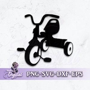 Tricycle  - Instant Download! Craft with Ease: Svg, Png, Dxf, & Eps Files Included