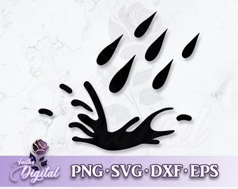 Rain - Instant Download! Craft with Ease: Svg, Png, Dxf, & Eps Files Included