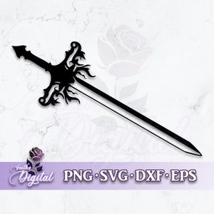 Sword  - Instant Download! Craft with Ease: Svg, Png, Dxf, & Eps Files Included