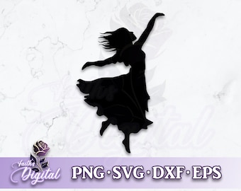 Dancer  - Instant Download! Craft with Ease: Svg, Png, Dxf, & Eps Files Included