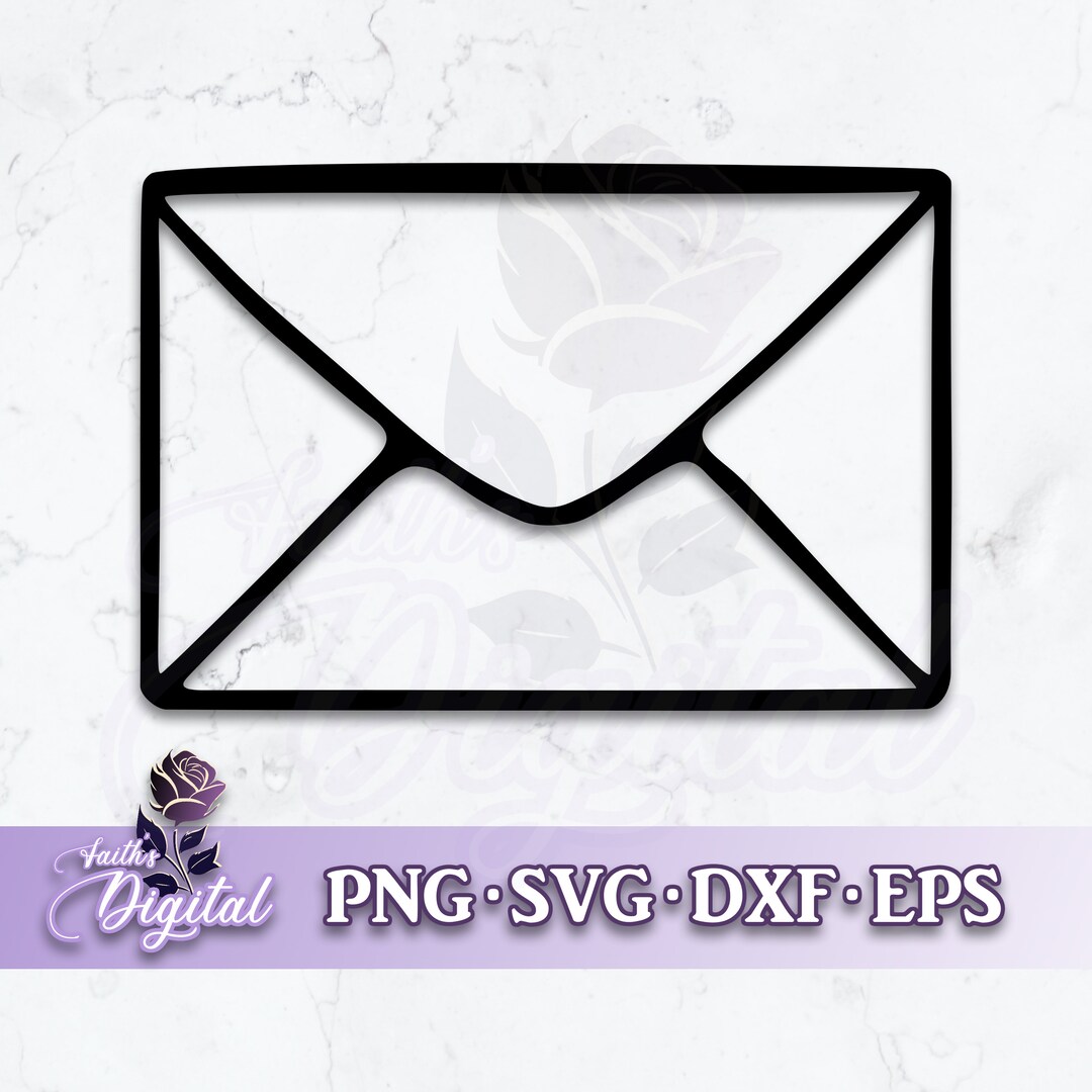 Envelope - Instant Download! Craft With Ease: Svg, Png, Dxf, & Eps ...