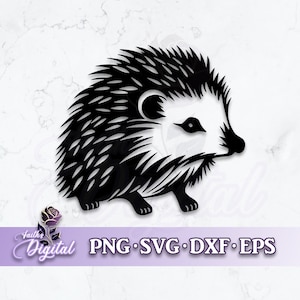 Hedgehog  - Instant Download! Craft with Ease: Svg, Png, Dxf, & Eps Files Included