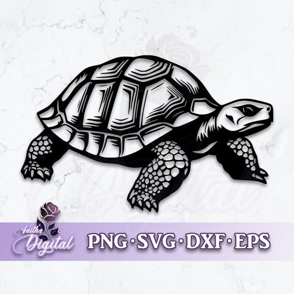 Tortoise  - Instant Download! Craft with Ease: Svg, Png, Dxf, & Eps Files Included