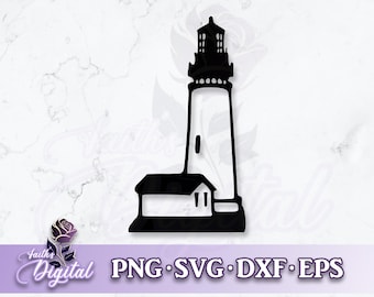 Lighthouse- Digital Cutting File: Svg, Png, Dxf, & Eps Files Included
