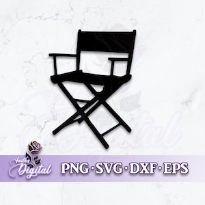 Director&#39;s Chair  - Instant Download! Craft with Ease: Svg, Png, Dxf, & Eps Files Included