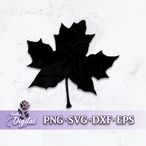 Maple Leaf  - Instant Download! Craft with Ease: Svg, Png, Dxf, & Eps Files Included