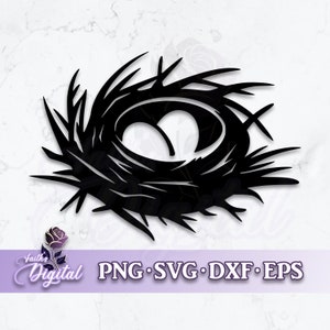 Bird Nest  - Instant Download! Craft with Ease: Svg, Png, Dxf, & Eps Files Included - Eggs
