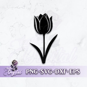 Tulip  - Instant Download! Craft with Ease: Svg, Png, Dxf, & Eps Files Included