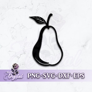 Pear  - Instant Download! Craft with Ease: Svg, Png, Dxf, & Eps Files Included