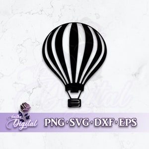 Hot Air Balloon  - Instant Download! Craft with Ease: Svg, Png, Dxf, & Eps Files Included