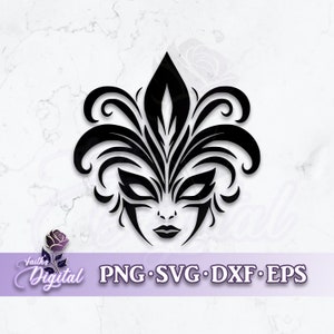 Mask  - Instant Download! Craft with Ease: Svg, Png, Dxf, & Eps Files Included