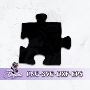 Puzzle Piece - Instant Download! Craft with Ease: Svg, Png, Dxf, & Eps Files Included