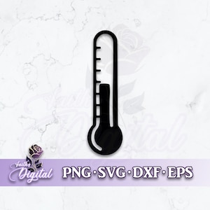 Thermometer  - Instant Download! Craft with Ease: Svg, Png, Dxf, & Eps Files Included