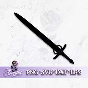 Sword  - Instant Download! Craft with Ease: Svg, Png, Dxf, & Eps Files Included