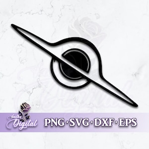 Black Hole - Instant Download! Craft with Ease: Svg, Png, Dxf, & Eps Files Included