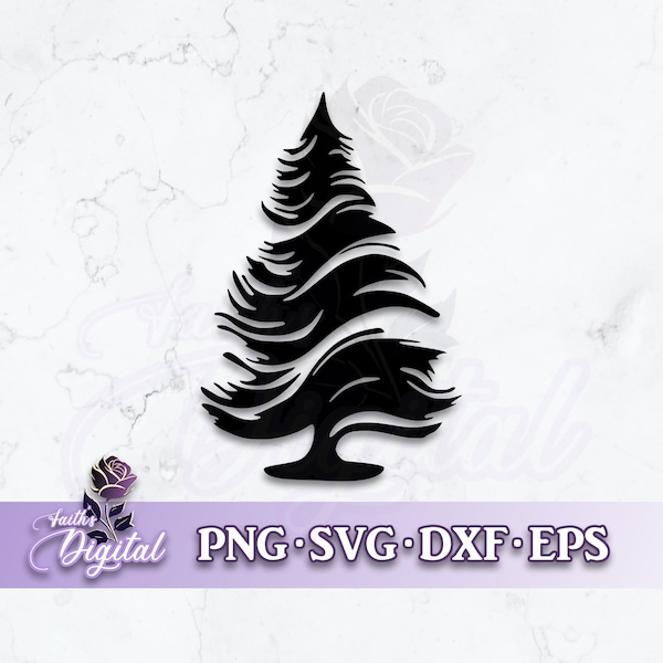Pine Tree Dxf Files - Etsy