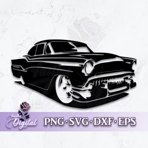 Lowrider  - Instant Download! Craft with Ease: Svg, Png, Dxf, & Eps Files Included - 1940s Car