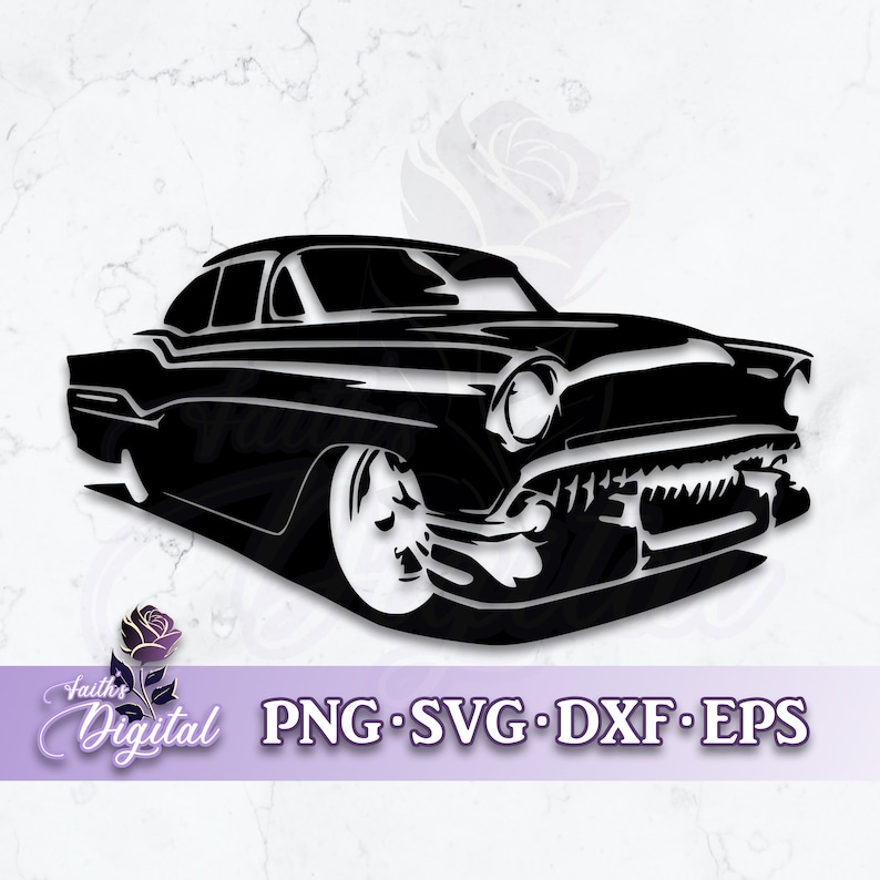 Lowrider Instant Digital Download Svg, Png, Dxf, & Eps Files 1940s Car