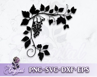 Grapevine  - Instant Download! Craft with Ease: Svg, Png, Dxf, & Eps Files Included