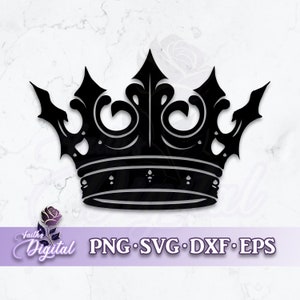 Crown  - Instant Download! Craft with Ease: Svg, Png, Dxf, & Eps Files Included - Crown, Royalty, Tiara