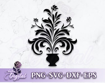 Plant - Digital Cutting File: Svg, Png, Dxf, & Eps Files Included