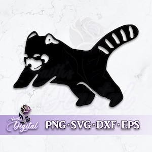 Red Panda  - Instant Download! Craft with Ease: Svg, Png, Dxf, & Eps Files Included