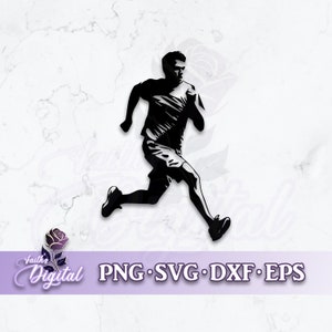 Running Man  - Instant Download! Craft with Ease: Svg, Png, Dxf, & Eps Files Included