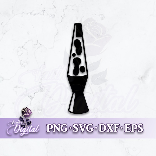 Lava Lamp  - Instant Download! Craft with Ease: Svg, Png, Dxf, & Eps Files Included