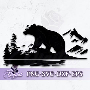 Bear  - Instant Download! Craft with Ease: Svg, Png, Dxf, & Eps Files Included