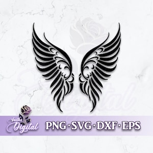 Wings  - Instant Download! Craft with Ease: Svg, Png, Dxf, & Eps Files Included
