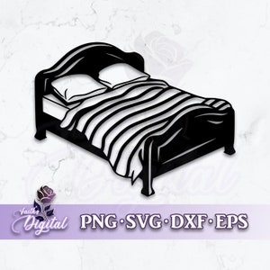 Bed  - Instant Download! Craft with Ease: Svg, Png, Dxf, & Eps Files Included
