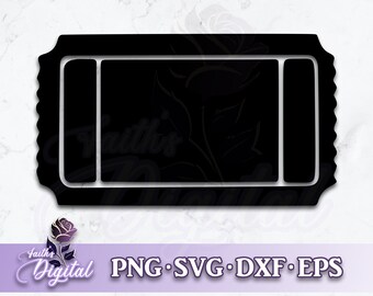 Ticket - Instant Download! Craft with Ease: Svg, Png, Dxf, & Eps Files Included