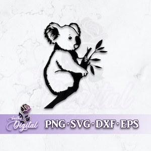 Koala  - Instant Download! Craft with Ease: Svg, Png, Dxf, & Eps Files Included