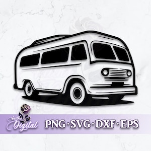 Van  - Instant Download! Craft with Ease: Svg, Png, Dxf, & Eps Files Included - Vehicle