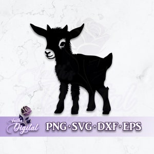Baby Goat  - Instant Download! Craft with Ease: Svg, Png, Dxf, & Eps Files Included