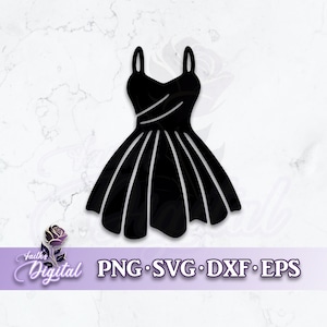 Dress - Instant Digital Download svg, png, dxf, & eps file