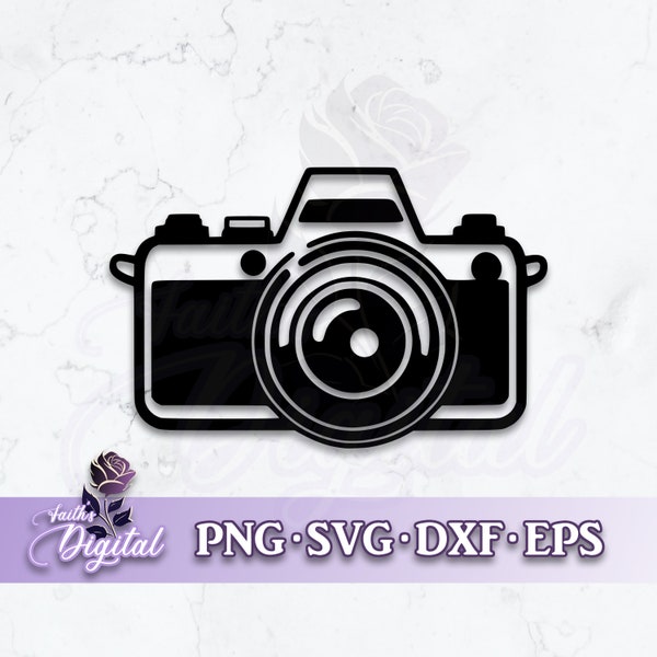 Camera  - Instant Download! Craft with Ease: Svg, Png, Dxf, & Eps Files Included