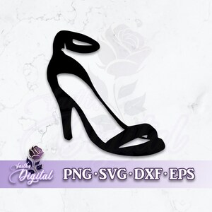 High Heel  - Instant Download! Craft with Ease: Svg, Png, Dxf, & Eps Files Included