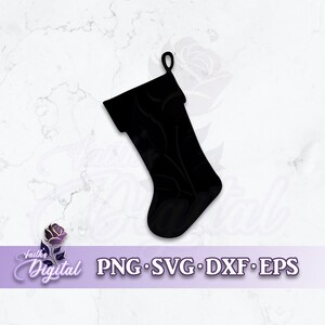 Christmas Stocking  - Instant Download! Craft with Ease: Svg, Png, Dxf, & Eps Files Included